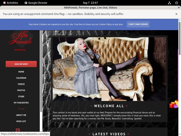 Alfafemale.modelcentro.com Register Form