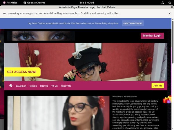 Anastasiavegax.modelcentro.com Trial Membership