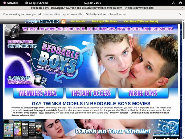 Beddableboys Checkout Page