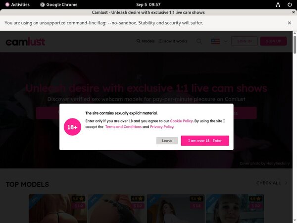 Cam Lust Trial Price