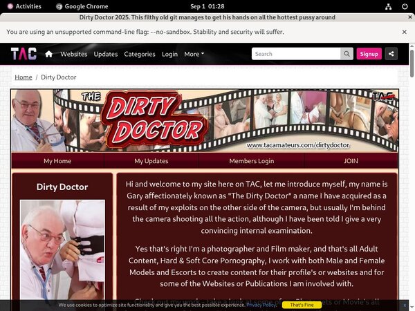 Dirty Doctor Hacked Account