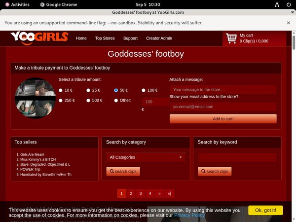 Discount Membership Goddesses Footboy