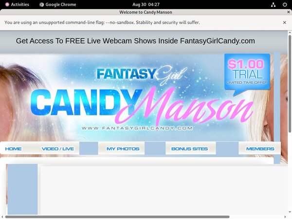 Fantasygirlcandy.com Free Account Passwords