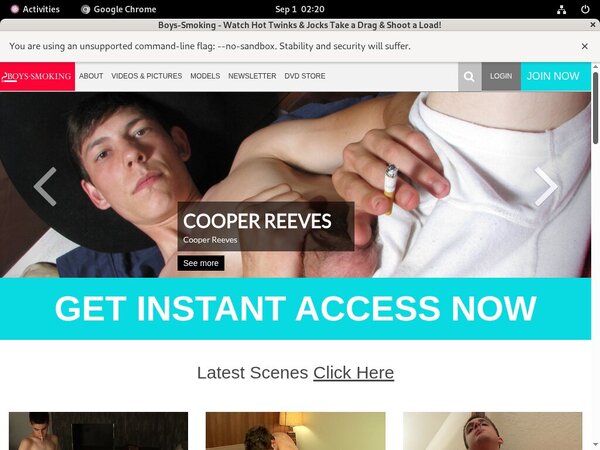 Free Boys Smoking Scenes