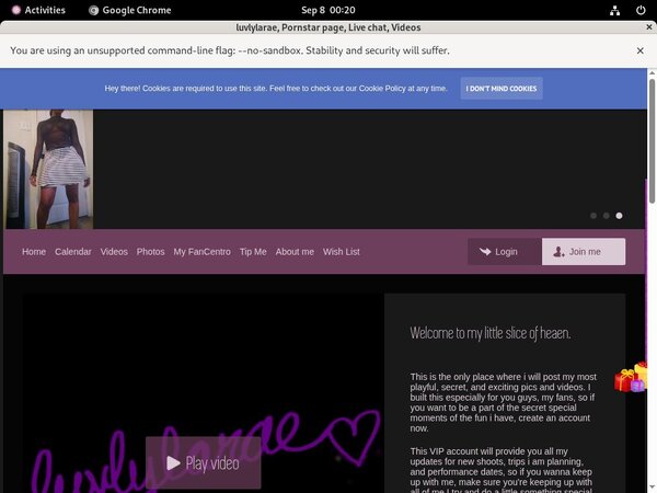 Free Luvlylarae.modelcentro.com Member