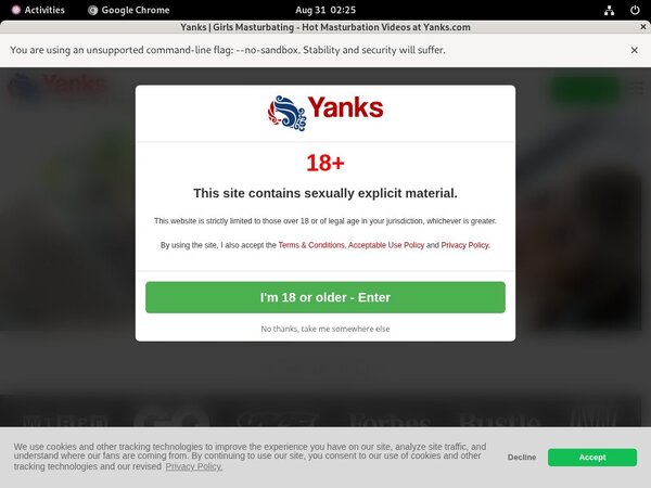 Free Yanks.com Subscription