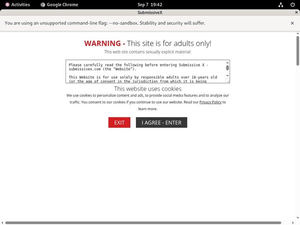 Get Submissive X Password