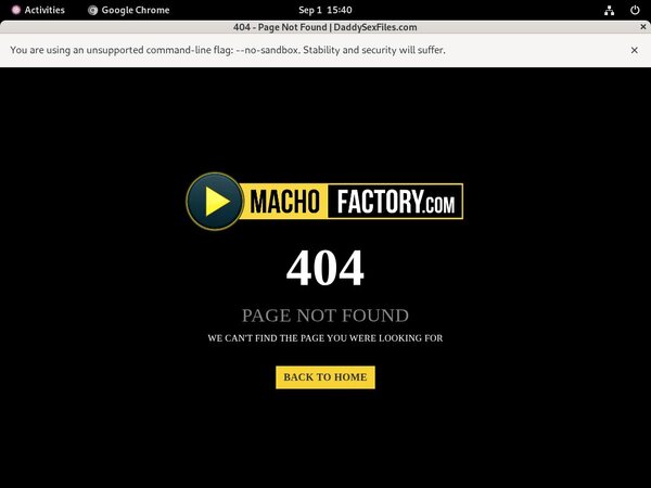 Macho Factory User Name Password