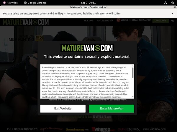 Maturevan.com Trial Membership Deal