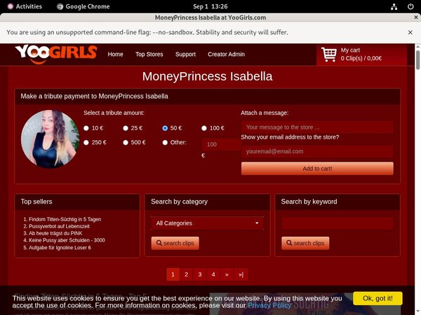 Moneyprincess Isabell Deal