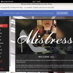 New Mistressonline.eu Accounts New Mistressonline.eu Accounts