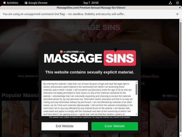 Paypal Signup Massage Sins