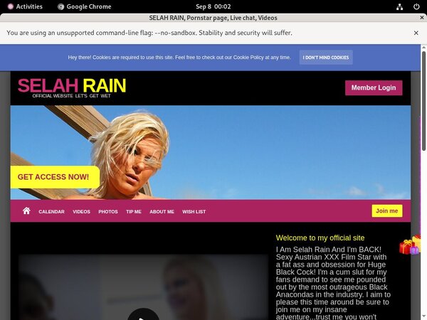 SELAH RAIN Paypal Options