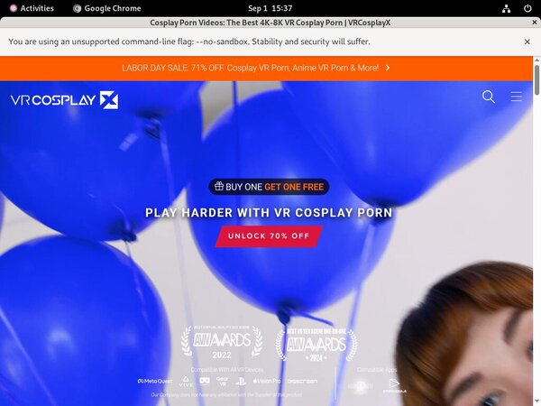 VR Cosplay X Join Page