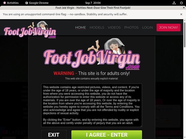 Virgin Job Foot Day Trial