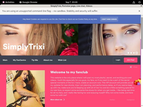 Working SimplyTrixi Account